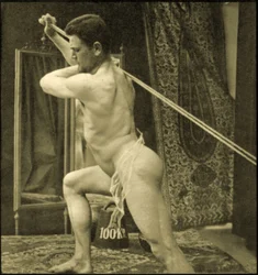 Using a Cable Machine, c.1910